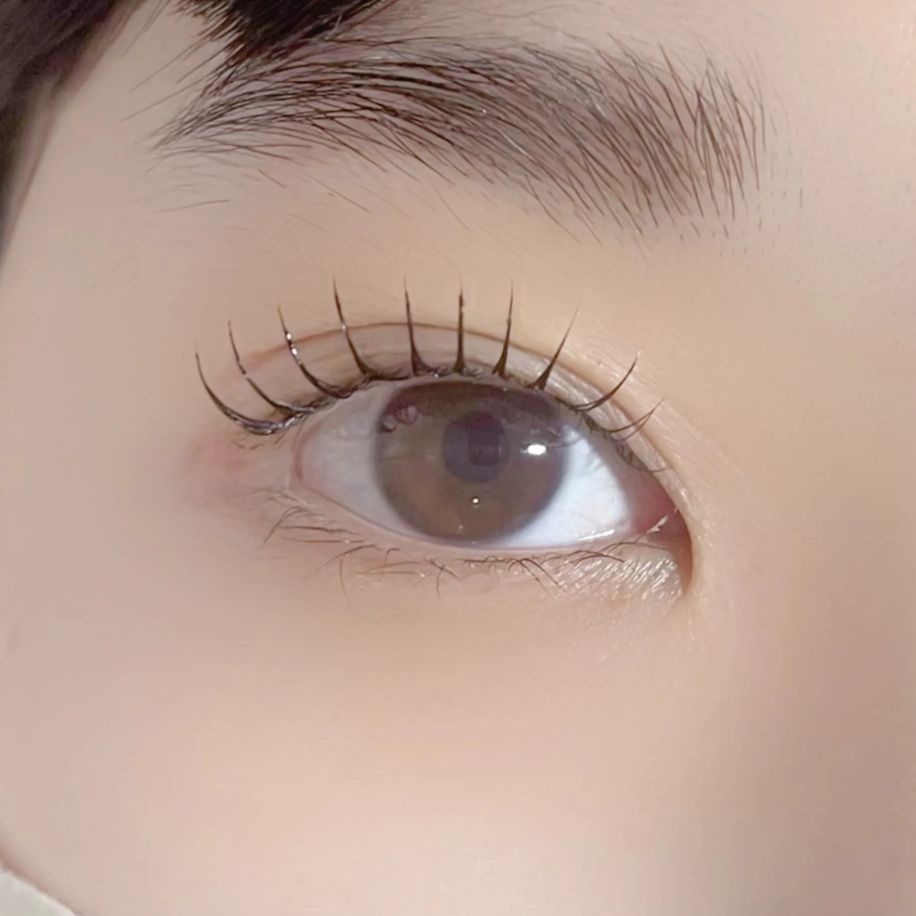 束感まつ毛パーマ👀🧡